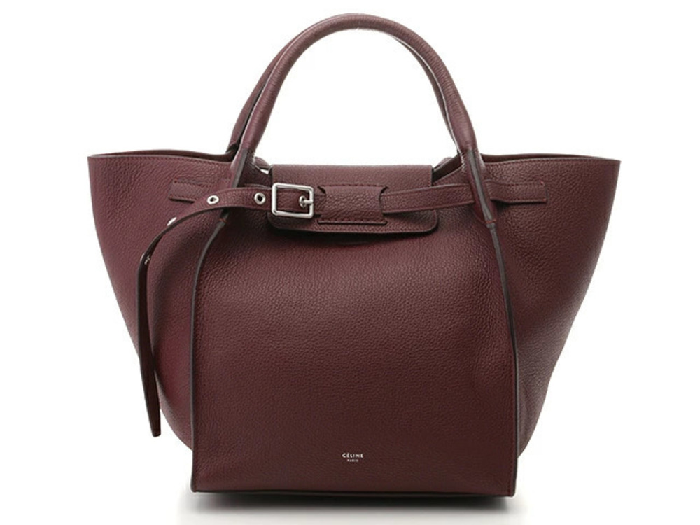 Celine Bag Shoulder Big Bordeaux Purple Brown Calfskin